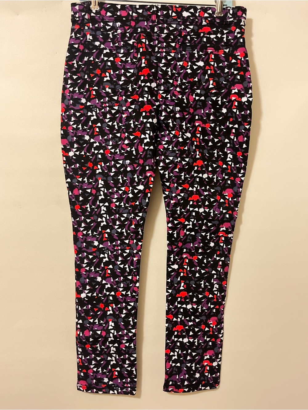Like An Angel Women’s 1X Multicolor Geometric Print Skinny Jeggings - Picture 8 of 13